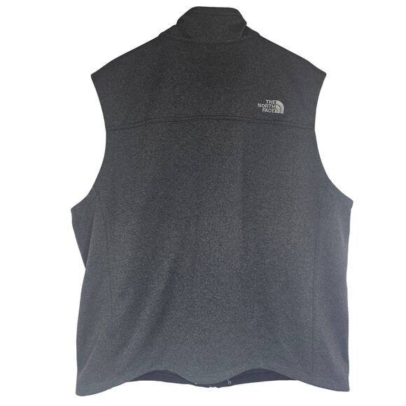 The North Face Soft Shell Zip-Up Vest XXL Windwall Canyonwall Dark Heather Gray - Picture 4 of 7